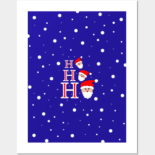 CUTE Santa HO HO HO Posters and Art